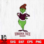 Virginia Tech Hokies Grinch Leopard Coffee Svg Eps Dxf Png File, Digital Download, Instant Download