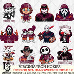 Virginia Tech Hokies Halloween Bundle 12 SVG Svg Eps Dxf Png File, NCAA bundle svg, Digital Download, Instant Download