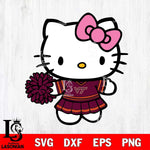 Virginia Tech Hokies Hello Kitty Cheerleader 8 Svg Eps Dxf Png File, Digital Download, Instant Download