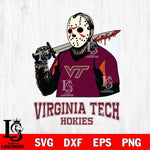 Virginia Tech Hokies Jason Voorhees 11 Svg Eps Dxf Png File, Digital Download