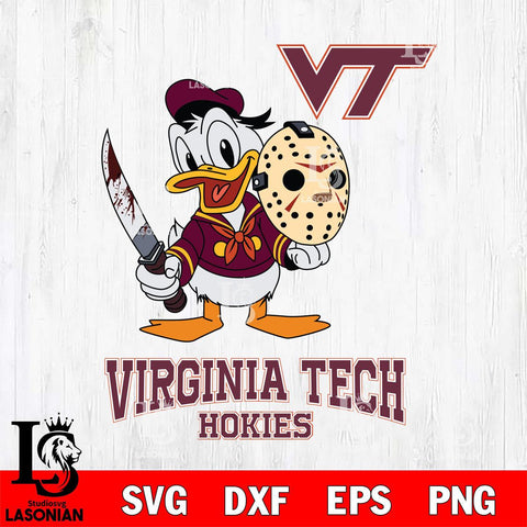 Virginia Tech Hokies Jason Voorhees 12 Svg Eps Dxf Png File, Digital Download