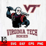 Virginia Tech Hokies Jason Voorhees 5 Svg Eps Dxf Png File, Digital Download