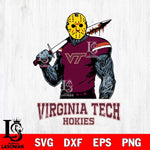 Virginia Tech Hokies Jason Voorhees 7 Svg Eps Dxf Png File, Digital Download