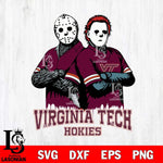 Virginia Tech Hokies Jason Voorhees 8 Svg Eps Dxf Png File, Digital Download