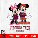 Virginia Tech Hokies Mickey Minnie Mouse Sport Svg Eps Dxf Png File, NCAA svg , File Cut , Digital Download , Instant Download, Cut Svg Files