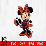 Virginia Tech Hokies Minnie Mouse Svg Eps Dxf Png File, NCAA svg, Digital Download, Instant Download