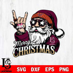 Virginia Tech Hokies Rock Santa Claus Football Svg dxf eps png pdf file,NCAA svg,Digital Download,Cricut file