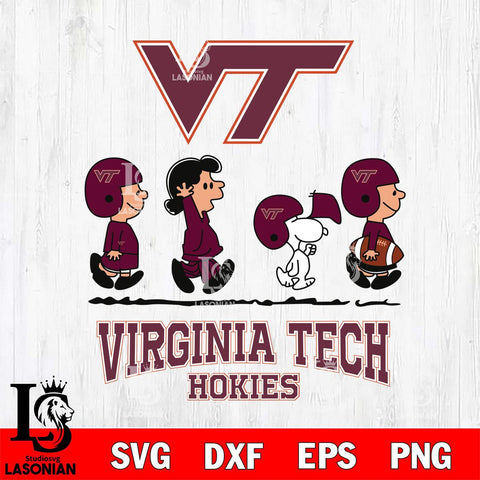 Virginia Tech Hokies Snoopy Sport 12 Svg Eps Dxf Png File, Digital Download