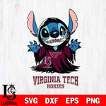 Virginia Tech Hokies Stitch Ghost Svg Eps Dxf Png File, NCAA svg, Digital Download, Instant Download