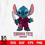 Virginia Tech Hokies Stitch Horror 2 Svg Eps Dxf Png File, NCAA svg, Digital Download, Instant Download