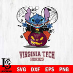 Virginia Tech Hokies Stitch Horror Halloween Svg Eps Dxf Png File, Digital Download, Instant Download