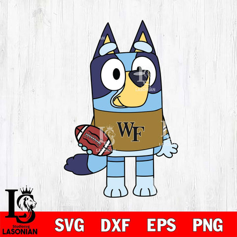 Wake Forest Demon Deacons Bluey 2 Svg Eps Dxf Png File, Digital Download, Instant Download