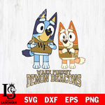 Wake Forest Demon Deacons Bluey & Bingo 6 Svg Eps Dxf Png File, NCAA svg, Digital Download, Instant Download