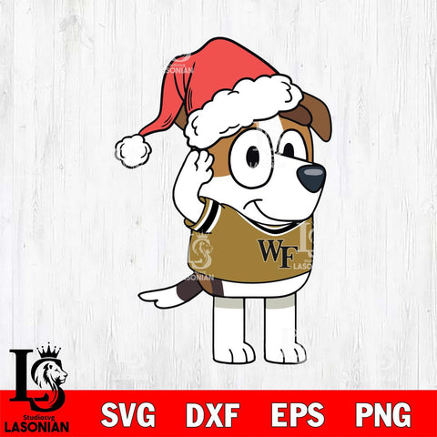 Wake Forest Demon Deacons Bluey Jack Christmas Svg Eps Dxf Png File, Digital Download, Instant Download