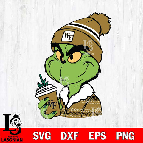 Wake Forest Demon Deacons Boujee Grinch Svg Eps Dxf Png File, Digital Download, Instant Download