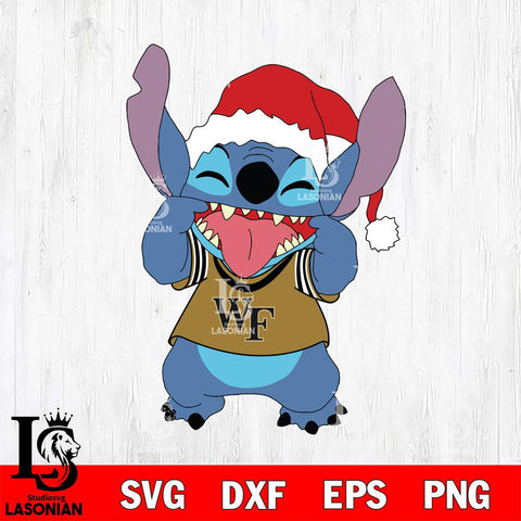 Wake Forest Demon Deacons Christmas Stitch Disney Svg Eps Dxf Png File, Digital Download, Instant Download