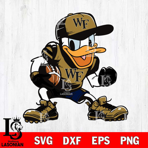 Wake Forest Demon Deacons Donal Duck Svg Eps Dxf Png File, NCAA svg, Digital Download, Instant Download