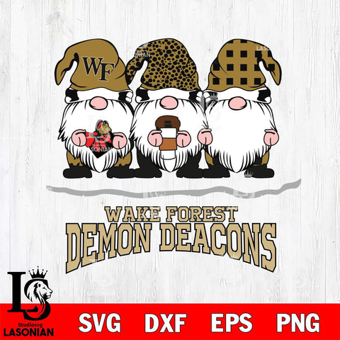 Wake Forest Demon Deacons Gnomes Coffee Svg Eps Dxf Png File, Digital Download, Instant Download