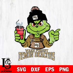 Wake Forest Demon Deacons Grinch with coffee Svg Eps Dxf Png File, Digital Download, Instant Download