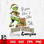 Wake Forest Demon Deacons Merry kissmyass grinch Svg Eps Dxf Png File,NCAA Svg Files,Digital Download,Sublimation,Instant Download