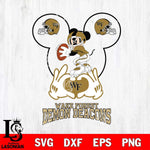 Wake Forest Demon Deacons Mickey Heart Rugby Svg Eps Dxf Png File, Digital Download ,Instant Download, Cricut File