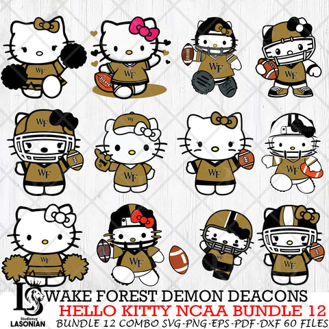 Wake Forest Demon Deacons NCAA Bundle 12 Svg Eps Dxf Png File, NCAA svg, Digital Download, Instant Download