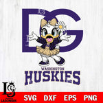 Washington Huskies Dolce And Gabbana Daisy Duck Disney Svg Eps Dxf Png File, Digital Download, Instant Download