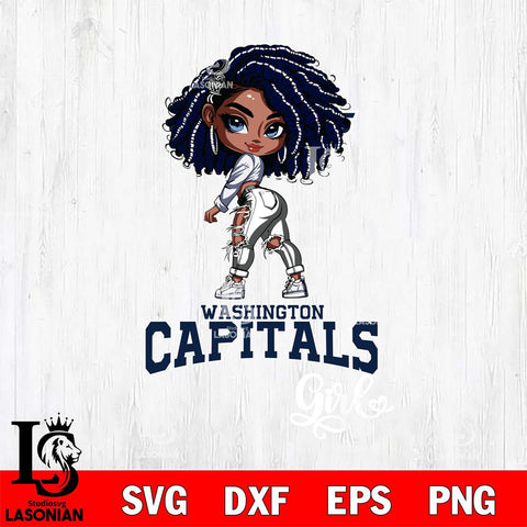 Washington Capitals Fan Girl Svg Eps Dxf Png File, Digital Download, Instant Download