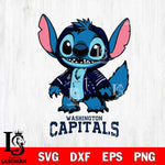 Washington Capitals Stitch Halloween Svg Eps Dxf Png File, NHL svg, Digital Download, Instant Download