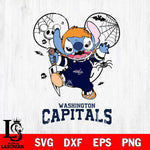 Washington Capitals Stitch Michael Halloween Svg Eps Dxf Png File, Digital Download, Instant Download