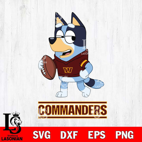 Washington Football Team Bluey Football Sport Svg Eps Dxf Png File, Digital Download ,Instant Download, Cricut File