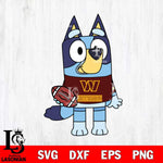 Washington Football Team Bluey NFL 2 Svg Eps Dxf Png File, Digital Download, Instant Download