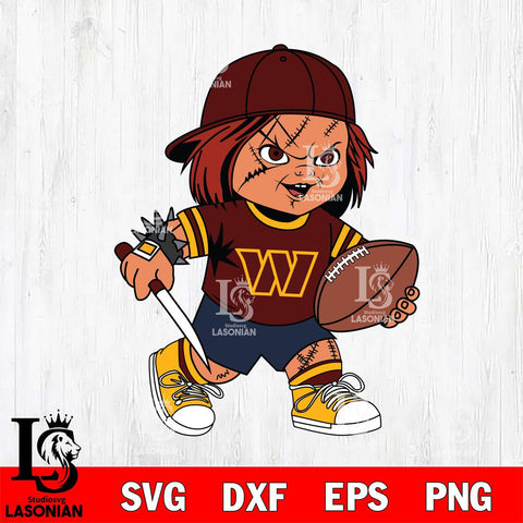 Washington Football Team Chucky Horror 10 Svg Eps Dxf Png File, NFL svg, Digital Download, Instant Download