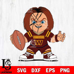 Washington Football Team Chucky Horror 2 Svg Eps Dxf Png File, NFL svg, Digital Download, Instant Download