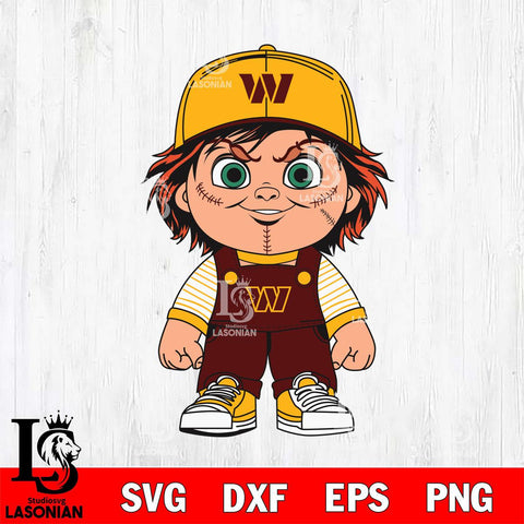 Washington Football Team Chucky Horror Svg Eps Dxf Png File, NFL svg, Digital Download, Instant Download