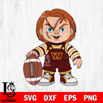 Washington Football Team Chucky Horror 7 Svg Eps Dxf Png File, NFL svg, Digital Download, Instant Download