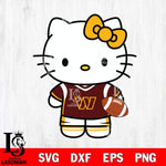 Washington Football Team Cute Hello Kitty Football 8 Svg Eps Dxf Png File, NFL svg, Digital Download, Instant Download