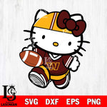 Washington Football Team Cute Hello Kitty Football 9 Svg Eps Dxf Png File, NFL svg, Digital Download, Instant Download