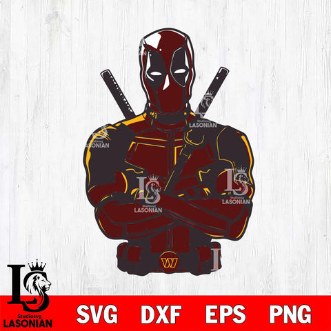 Washington Football Team Deadpool Svg Eps Dxf Png File, Digital Download, Instant Download