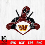 Washington Football Team Deadpool heart sport Svg Eps Dxf Png File, Digital Download, Instant Download