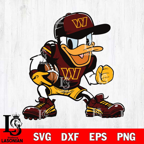 Washington Football Team Donal Duck Svg Eps Dxf Png File, Digital Download, Instant Download