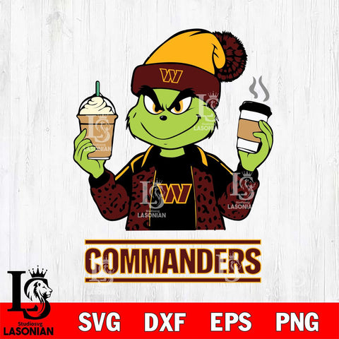 Washington Football Team Grinch 2 coffee Svg Eps Dxf Png File, Digital Download, Instant Download