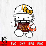 Washington Football Team Hello Kitty sport 8 Svg Eps Dxf Png File, Digital Download, Instant Download