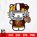 Washington Football Team Hello Kitty sport 9 Svg Eps Dxf Png File, Digital Download, Instant Download