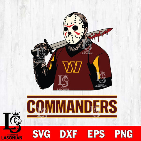 Washington Football Team Jason Voorhees 11 Svg Eps Dxf Png File, Digital Download