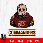 Washington Football Team Jason Voorhees 4 Svg Eps Dxf Png File, Digital Download