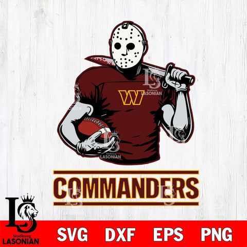 Washington Football Team Jason Voorhees 9 Svg Eps Dxf Png File, Digital Download