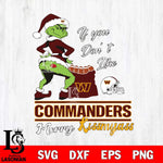 Washington Football Team Merry kissmyass grinch Svg Eps Dxf Png File,NCAA Svg Files,Digital Download,Sublimation,Instant Download