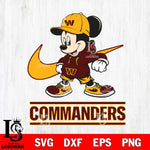 Washington Football Team Mickey Mouse NIKE, Svg Eps Dxf Png File, Digital Download