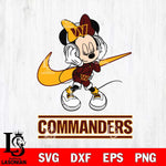 Washington Football Team Minnie Mouse Dancing NIKE, Svg Eps Dxf Png File, Digital Download